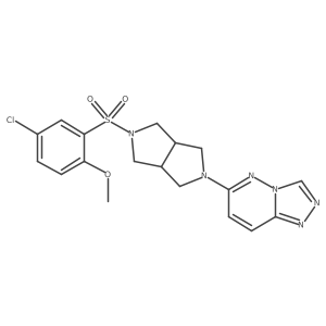 2-(5-Chloro-2-methoxybenzenesulfonyl)-5-{[1,2,4]triazolo[4,3-b]pyridazin-6-yl}-octahydropyrrolo[3,4-c]pyrrole Structure