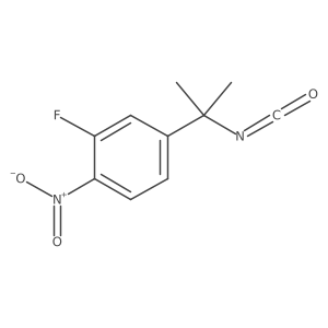 2-Fluoro-4-(2-isocyanatopropan-2-yl)-1-nitrobenzene结构式