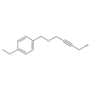 1-(4-Bromobut-2-ynoxymethyl)-4-methoxybenzene结构式