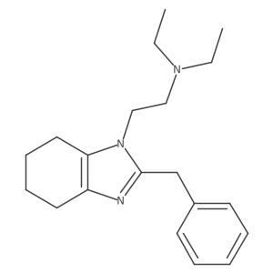 N,N-Diethyl-4,5,6,7-tetrahydro-2-(phenylmethyl)-1H-benzimidazole-1-ethanamine Structure