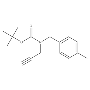 tert-butyl N-[(4-methylphenyl)methyl]-N-(prop-2-yn-1-yl)carbamate Structure