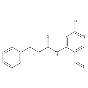 benzyl N-(2-chloro-5-formylpyridin-4-yl)carbamate结构式
