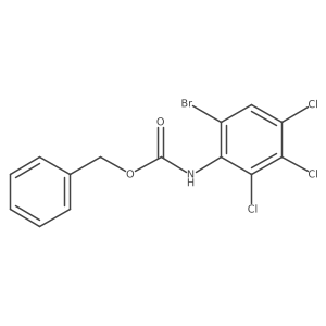benzyl N-(6-bromo-2,3,4-trichlorophenyl)carbamate结构式