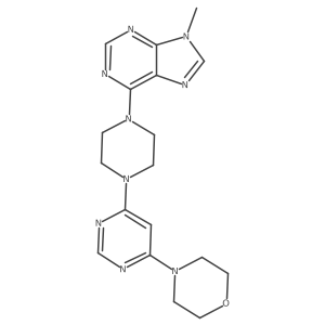 9-methyl-6-{4-[6-(morpholin-4-yl)pyrimidin-4-yl]piperazin-1-yl}-9H-purine Structure
