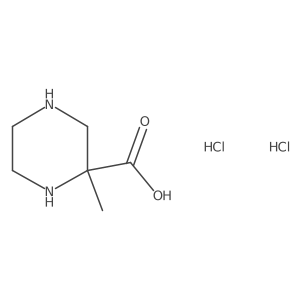 2-Methylpiperazine-2-carboxylicaciddihydrochloride结构式