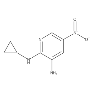 N2-cyclopropyl-5-nitropyridine-2,3-diamine Structure