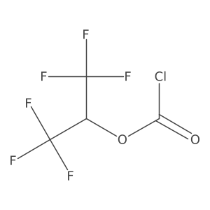 Hexafluoropropan-2-yl chloroformate结构式