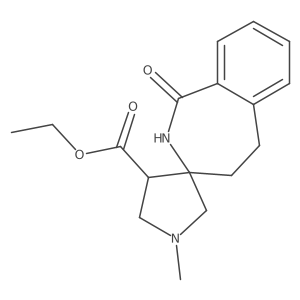 Ethyl 1'-methyl-1-oxo-1,2,4,5-tetrahydrospiro[benzo[c]azepine-3,3'-pyrrolidine]-4'-carboxylate Structure