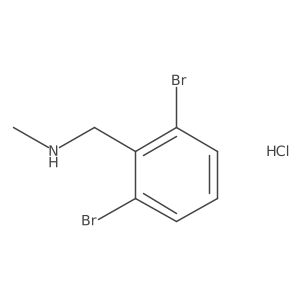 [(2,6-Dibromophenyl)methyl](methyl)aminehydrochloride结构式