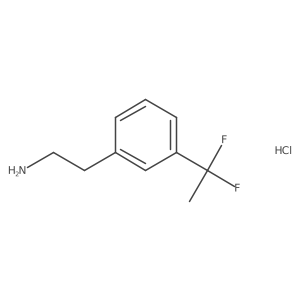 2-[3-(1,1-Difluoroethyl)phenyl]ethan-1-amine hydrochloride Structure