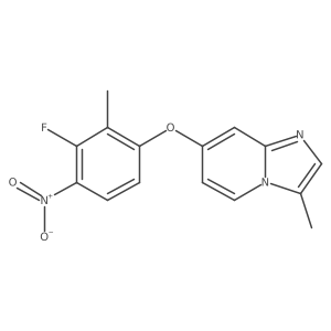 7-(3-fluoro-2-methyl-4-nitro-phenoxy)-3-methyl-imidazo[1,2-a]pyridine Structure