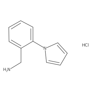 1-[2-(1H-pyrrol-1-yl)phenyl]methanamine hydrochloride结构式