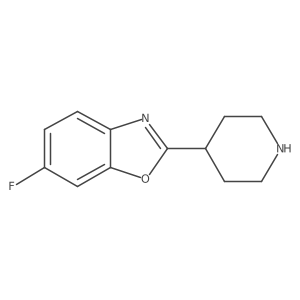 6-Fluoro-2-(piperidin-4-yl)benzo[d]oxazole结构式