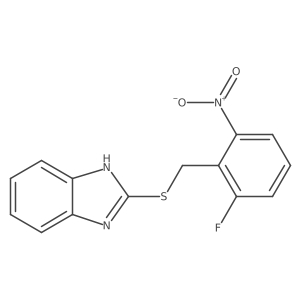 2-[(2-fluoro-6-nitro-phenyl)methylsulfanyl]-1H-benzimidazole结构式