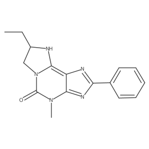 (S)-8-Ethyl-4-methyl-2-phenyl-3,4,7,8-tetrahydro-5H-imidazo[2,1-i]purin-5-one Structure