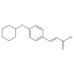 3-[4-(Cyclohexyloxy)phenyl]-2-propenoic acid Structure