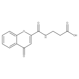 3-[(4-oxo-4H-chromen-2-yl)formamido]propanoic acid Structure