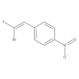 2-Bromo-2-fluoro-1-(4-nitrophenyl)ethene Structure