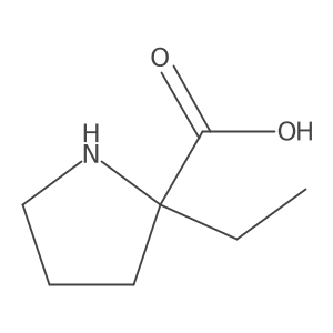 (S)-2-Ethylpyrrolidine-2-carboxylic acid结构式
