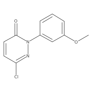 6-Chloro-2-(3-methoxyphenyl)-3(2h)-pyridazinone结构式