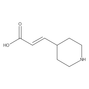 (E)-3-Piperidin-4-yl-acrylic acid Structure