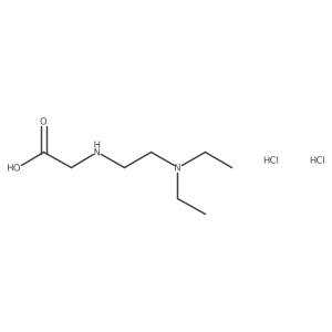 2-{[2-(Diethylamino)ethyl]amino}acetic acid dihydrochloride结构式
