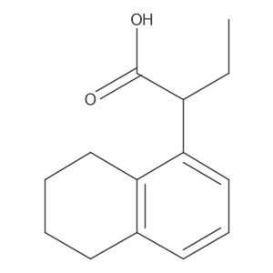 2-(5,6,7,8-Tetrahydronaphthalen-1-yl)butanoic acid结构式