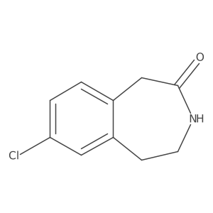 7-Chloro-1,3,4,5-tetrahydro-2H-3-benzazepin-2-one Structure
