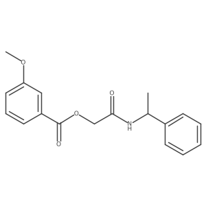 [(1-Phenylethyl)carbamoyl]methyl 3-methoxybenzoate Structure