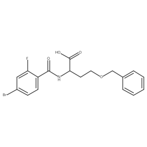 4-Benzyloxy-2-(4-bromo-2-fluoro-benzoylamino)-butyric acid Structure