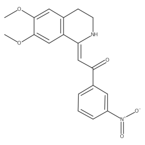 (2Z)-2-(6,7-dimethoxy-3,4-dihydroisoquinolin-1(2H)-ylidene)-1-(3-nitrophenyl)ethanone Structure