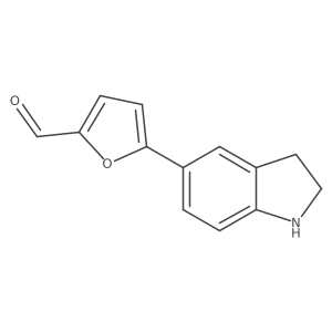 5-(2,3-Dihydro-1H-indol-5-yl)-2-furaldehyde结构式