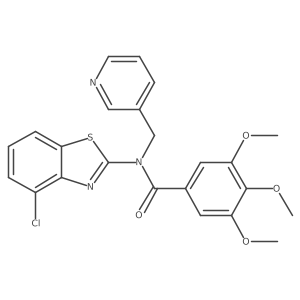 N-(4-chlorobenzo[d]thiazol-2-yl)-3,4,5-trimethoxy-N-(pyridin-3-ylmethyl)benzamide结构式
