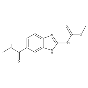 Methyl (5-(methylcarbamoyl)-1H-benzo[d]imidazol-2-yl)carbamate结构式