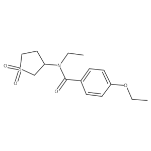 N-(1,1-dioxidotetrahydrothiophen-3-yl)-4-ethoxy-N-ethylbenzamide Structure