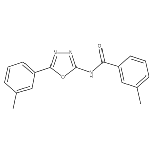 3-methyl-N-(5-(m-tolyl)-1,3,4-oxadiazol-2-yl)benzamide Structure