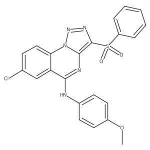 7-chloro-N-(4-methoxyphenyl)-3-(phenylsulfonyl)[1,2,3]triazolo[1,5-a]quinazolin-5-amine Structure