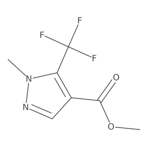 Methyl 1-methyl-5-(trifluoromethyl)-1H-pyrazole-4-carboxylate Structure
