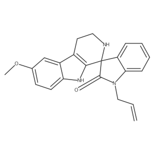 1'-allyl-6-methoxy-2,3,4,9-tetrahydrospiro[beta-carboline-1,3'-indol]-2'(1'H)-one Structure