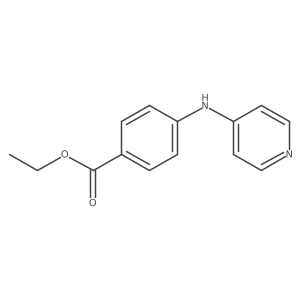 Ethyl 4-[(pyridine-4-yl)amino]benzoate结构式