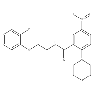 N-[2-(2-fluorophenoxy)ethyl]-2-morpholin-4-yl-5-nitrobenzamide Structure