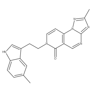 2-methyl-7-[2-(5-methyl-1H-indol-3-yl)ethyl]pyrido[3,4-e][1,2,4]triazolo[1,5-a]pyrimidin-6(7H)-one结构式