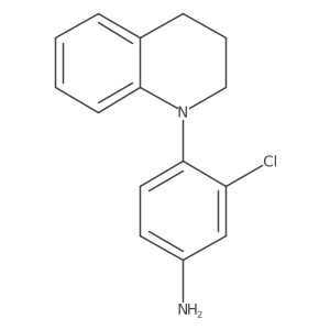 3-Chloro-4-[3,4-dihydro-1(2H)-quinolinyl]aniline结构式