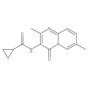 N-(2,7-dimethyl-4-oxo-4H-pyrido[1,2-a]pyrimidin-3-yl)cyclopropanecarboxamide结构式