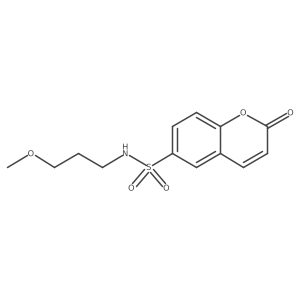 6-{[(3-Methoxypropyl)amino]sulfonyl}chromen-2-one Structure