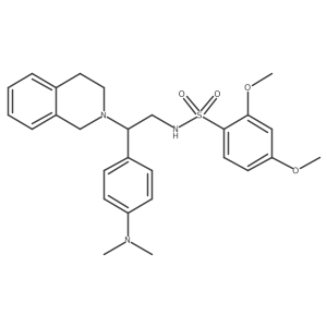 N-(2-(3,4-dihydroisoquinolin-2(1H)-yl)-2-(4-(dimethylamino)phenyl)ethyl)-2,4-dimethoxybenzenesulfonamide Structure