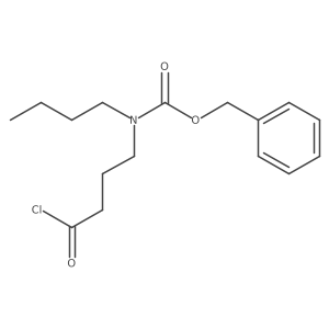 N-butyl-N-(4-chloro-4-oxobutyl)carbamic acid phenylmethyl ester结构式