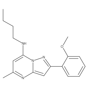 N-butyl-2-(2-methoxyphenyl)-5-methylpyrazolo[1,5-a]pyrimidin-7-amine Structure