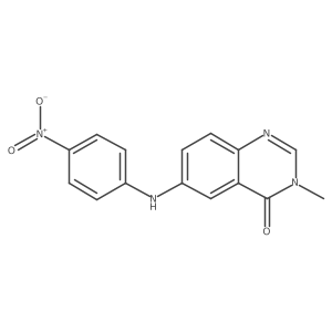 3-methyl-6-[(4-nitrophenyl)amino]quinazolin-4(3H)-one Structure