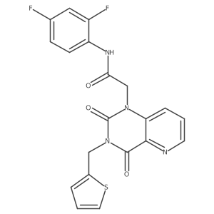 N-(2,4-difluorophenyl)-2-(2,4-dioxo-3-(thiophen-2-ylmethyl)-3,4-dihydropyrido[3,2-d]pyrimidin-1(2H)-yl)acetamide Structure
